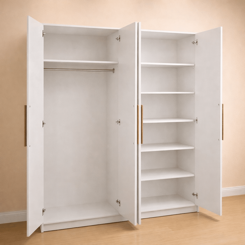 دولاب ملابس مودرن 160×210سم-أبيضRA-D159