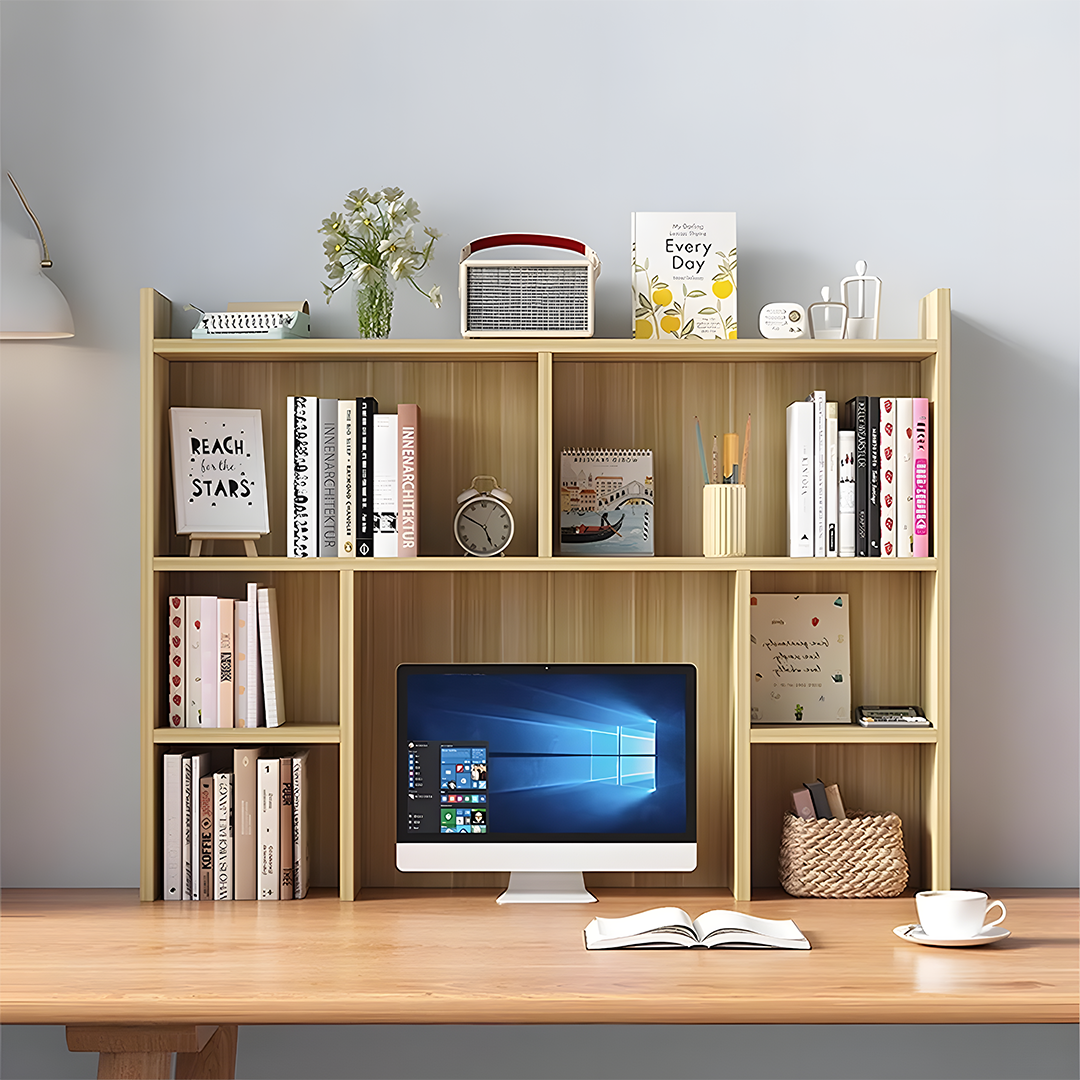 Modern Bookcase 90x90cm - Wood RA-mk89