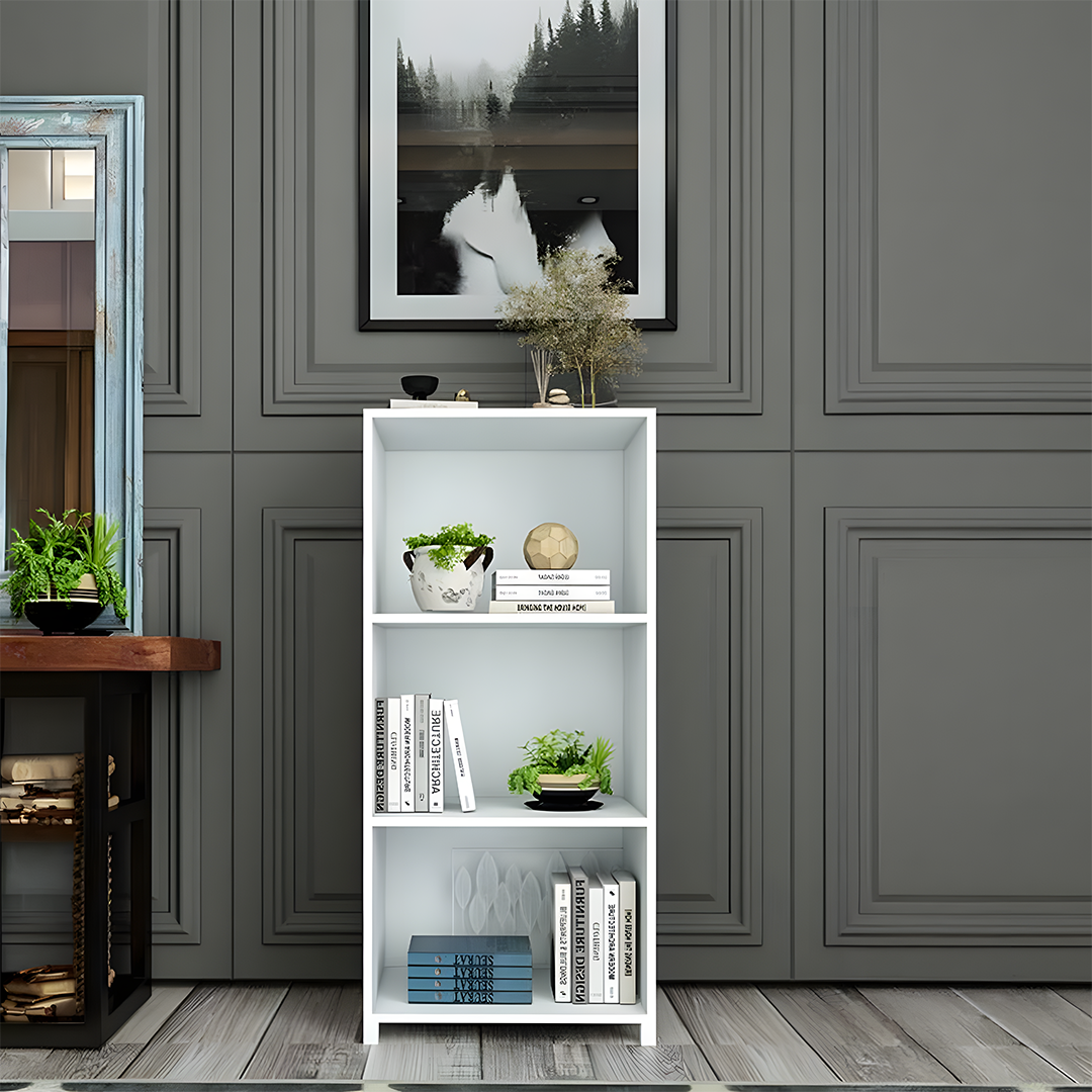 Modern Bookcase 40x85cm - White RA-mk95