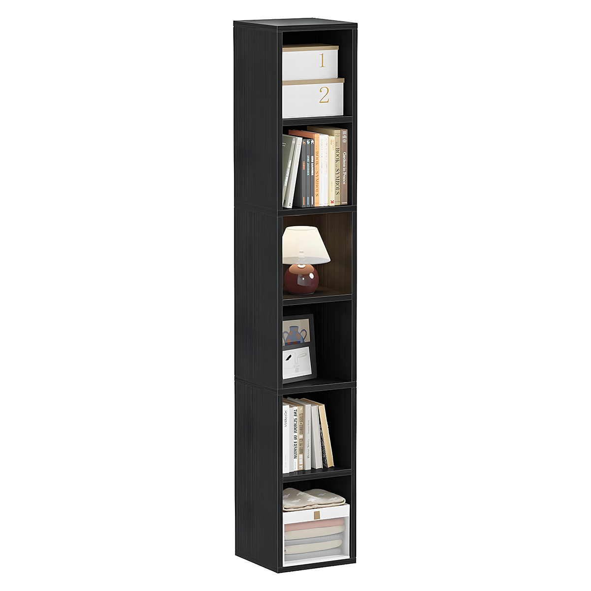 Modern Bookcase 30x160cm - Black RA-mk99